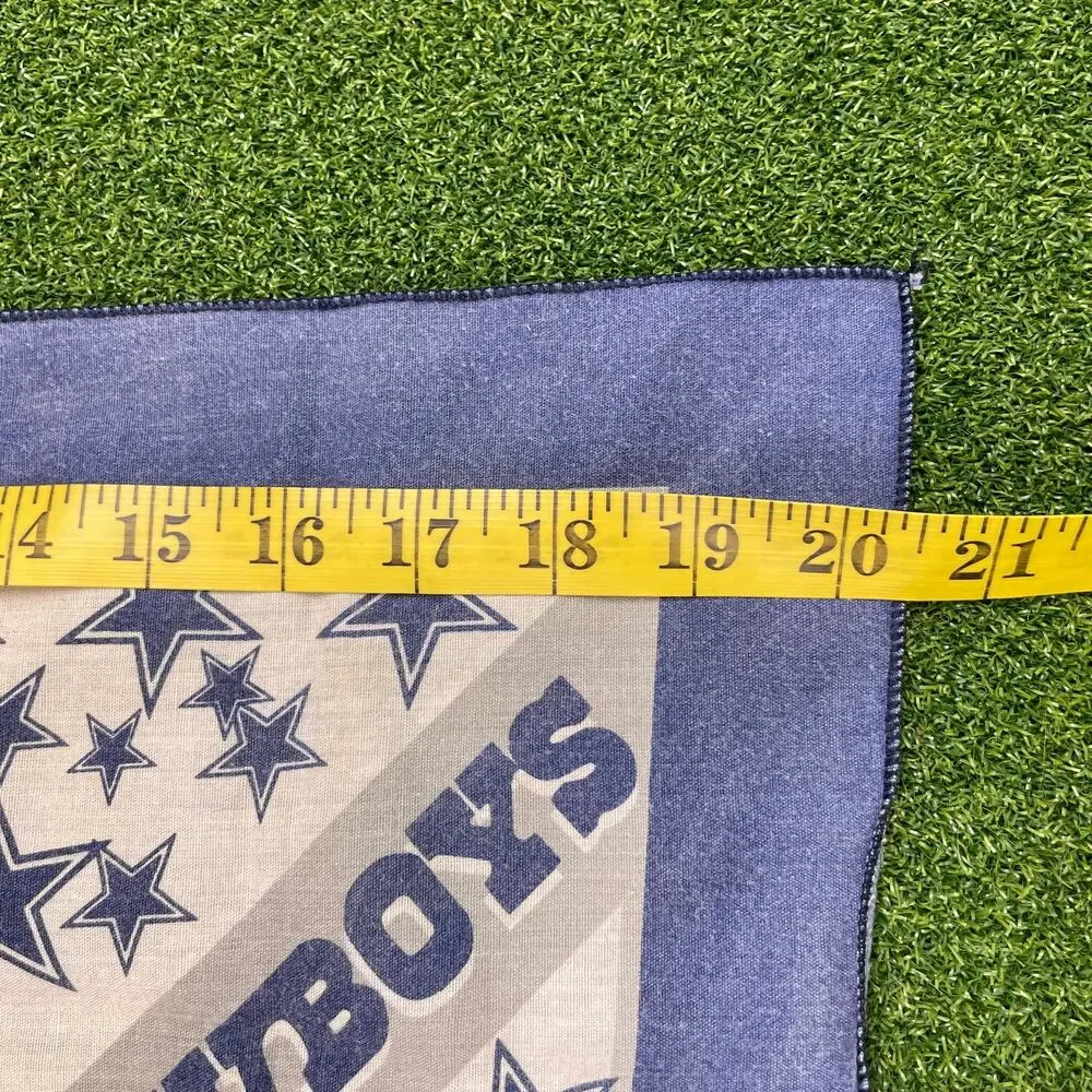 Vintage Dallas Cowboys NFL Football Blue Bandana 20